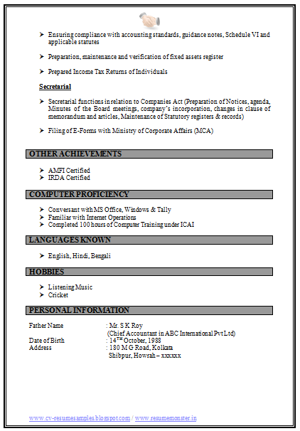 Resume template music ministry